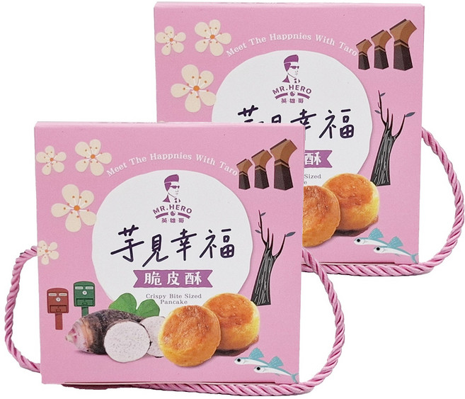 MR.HERO 英雄哥 芋見幸福脆皮酥提盒, 162g, 2入