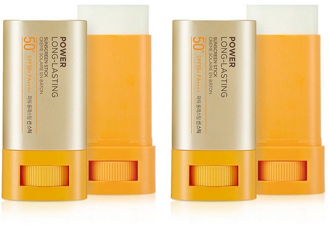 더페이스샵 파워 롱래스팅 선 스틱 SPF50+ PA++++, 18g, 2개