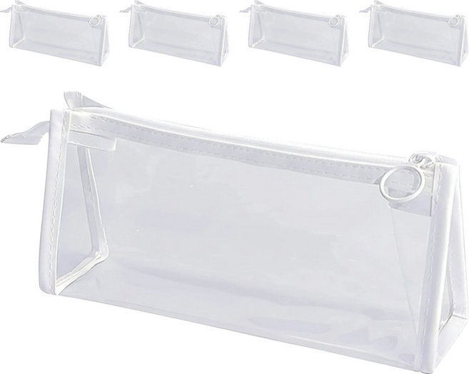 小麥購物 莫蘭迪色筆袋 Y282 21 x 5 x 9.5cm 40g, 牛奶白, 5個