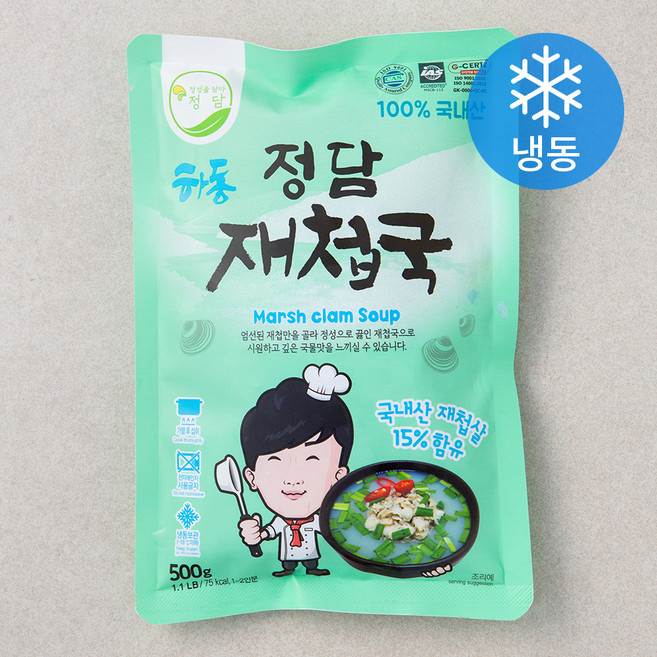 정성을담다 재첩국 (냉동), 500g, 1개