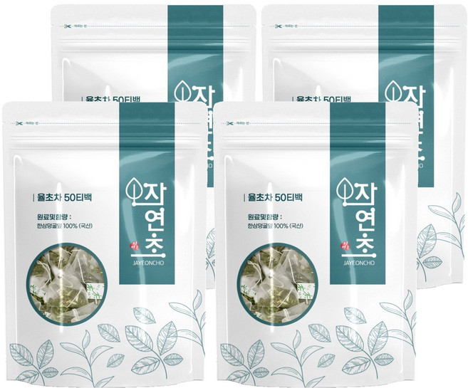 자연초 율초차 티백, 1g, 50개입, 4개
