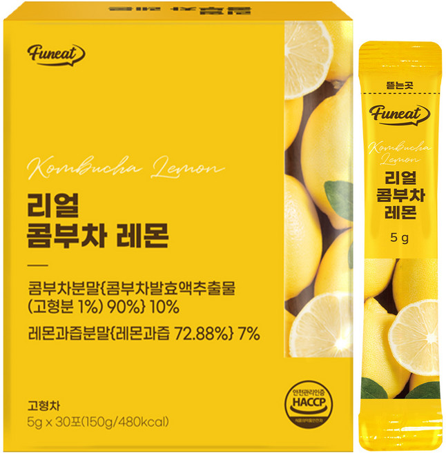 Funeat 康普茶 檸檬口味 30條, 150g, 1盒