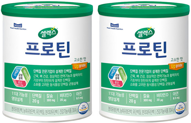 셀렉스 프로틴 고소한 맛, 304g, 2개