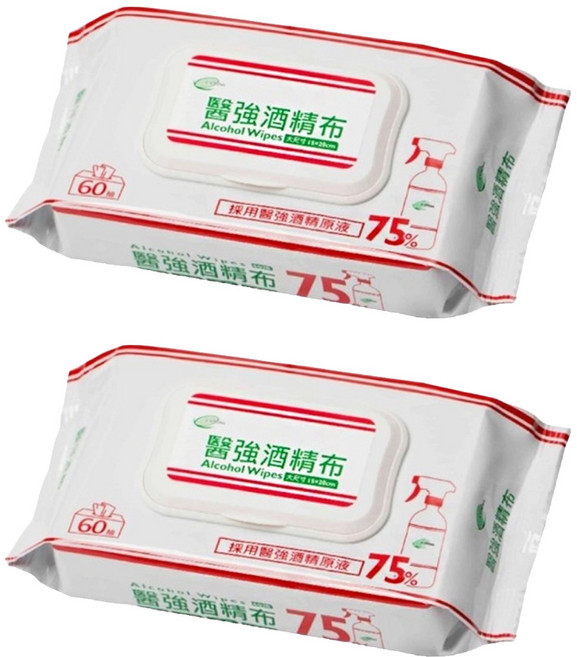 醫強 酒精布, 1入, 2包