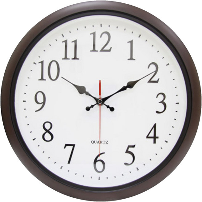 A-ONE 金吉星 靜音大字掛鐘 TG-0570 684g, 咖啡色