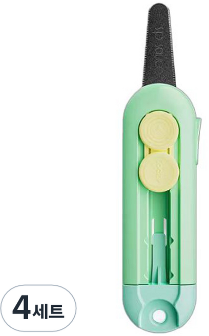마다꾸미 다용도 안전 커터칼, 그린, 4세트