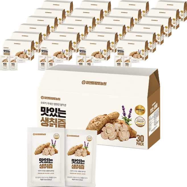 참앤들황토농원 맛있는 생칡즙, 3L, 25박스