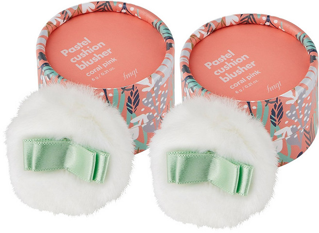더페이스샵 파스텔 쿠션 블러셔 6g, 02호 코랄핑크, 2개