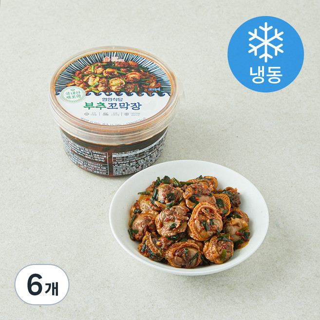 연안식당 부추꼬막장 (냉동), 150g, 6개