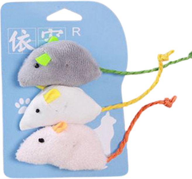 예보들 고양이 장난감 쥐, 핑크, 1세트