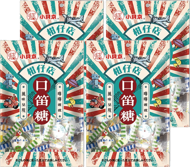 小貝京 日式口笛, 145g, 4袋