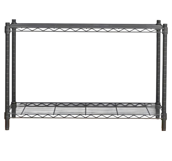 dayneeds 日需百備 烤漆兩層架, 黑色, 1個