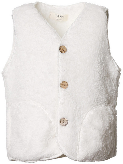 유라비 아동용 코렐 보아털 수면 조끼