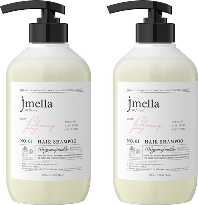 jmella 法式漫舞香水洗髮精 Blooming Peony, 500ml, 2瓶