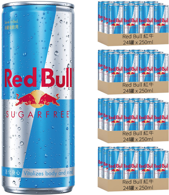 Red Bull 紅牛 無糖能量飲料, 250ml, 96罐