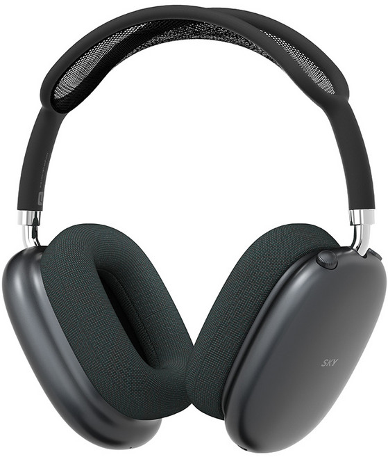 SKY 핏 ANC 노이즈캔슬링 저지연 청력보호 멀티포인트 블루투스 5.4 헤드셋, 어반 블랙, SKY-ANC-H1X