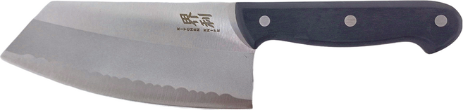 樂司廚品 界利料理切刀尖型 不鏽鋼420J2刀柄 POM塑鋼, 銀色 + 黑色, 1支