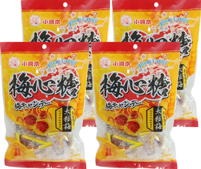 小貝京 梅心糖, 150g, 4袋