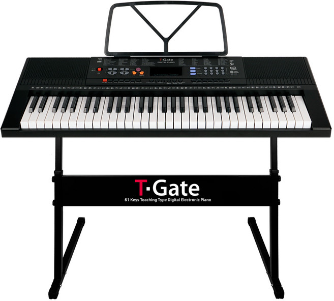 토이게이트 교습용 디지털 피아노, YMO-198, 블랙, 1개