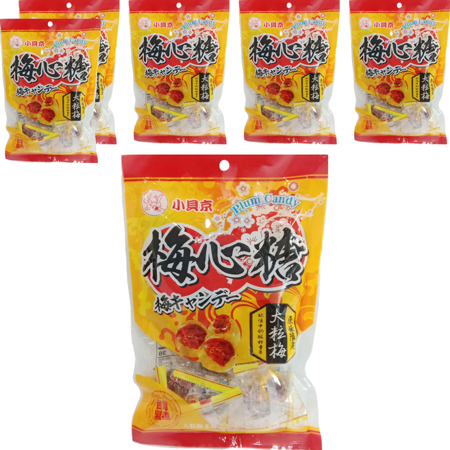 小貝京 梅心糖, 150g, 6袋