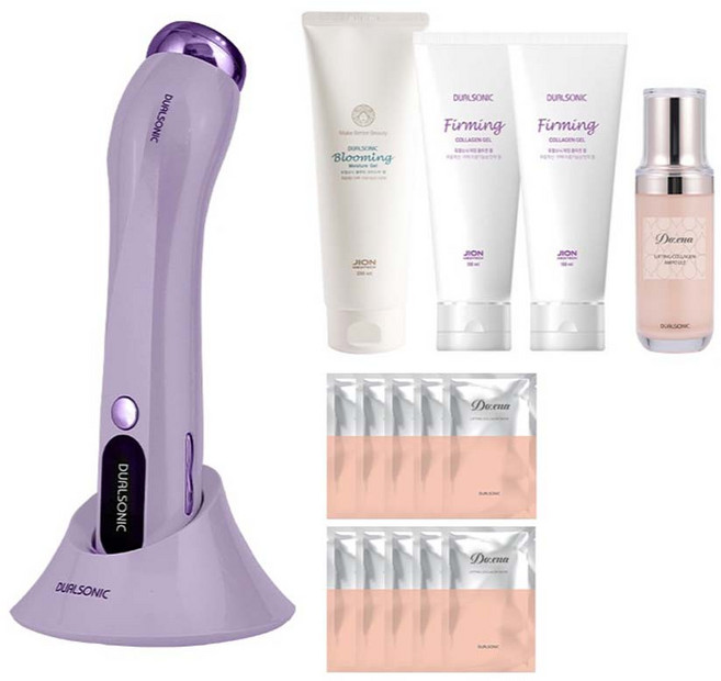 듀얼소닉 알토 피부관리기기 세트, JOMT-AH-38A, 퍼플(미용기기)