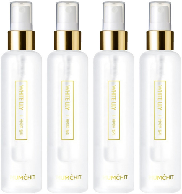 멈칫 헤어 앤 바디 미스트 화이트릴리, 105ml, 4개