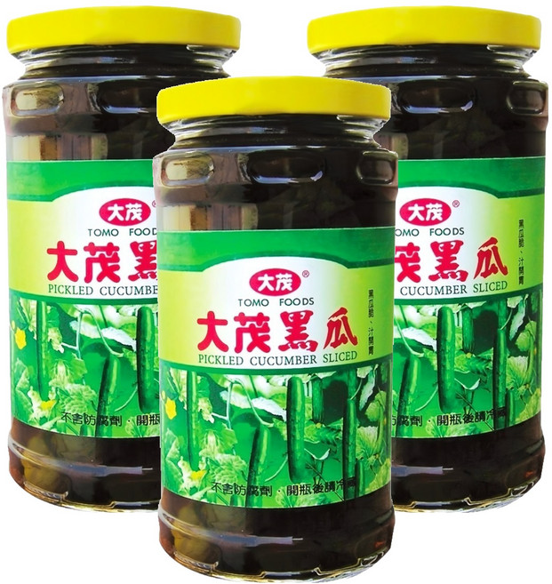 大茂 黑瓜, 375g, 3罐