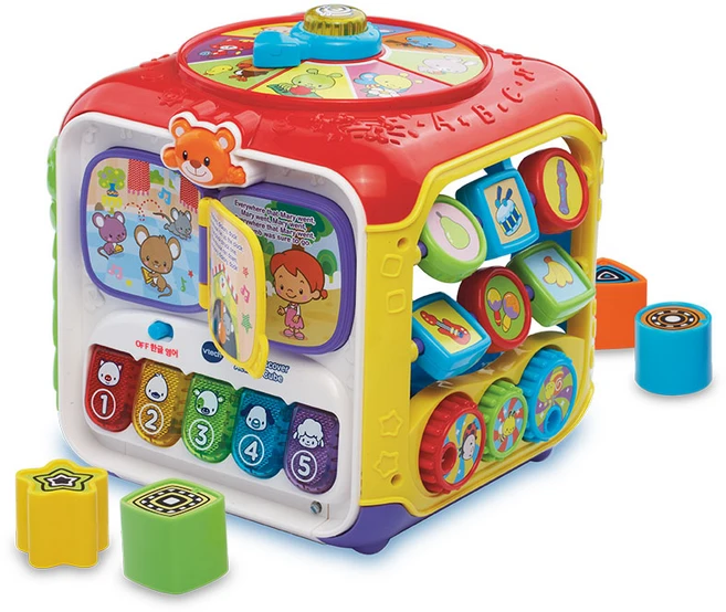 브이텍베이비 스마트 러닝 액티비티 학습 놀이 에듀볼 한글 영어, 혼합색상, 1개 - 쿠팡