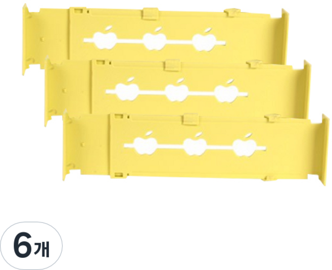 마이닝 서랍정리대, 옐로우, 6개