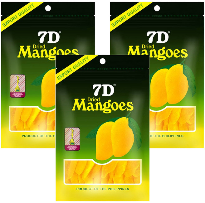 7D Mangoes 宿霧芒果乾, 70g, 3包