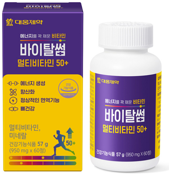 대웅제약 바이탈썸 멀티비타민 50+ 57g, 60정, 1개