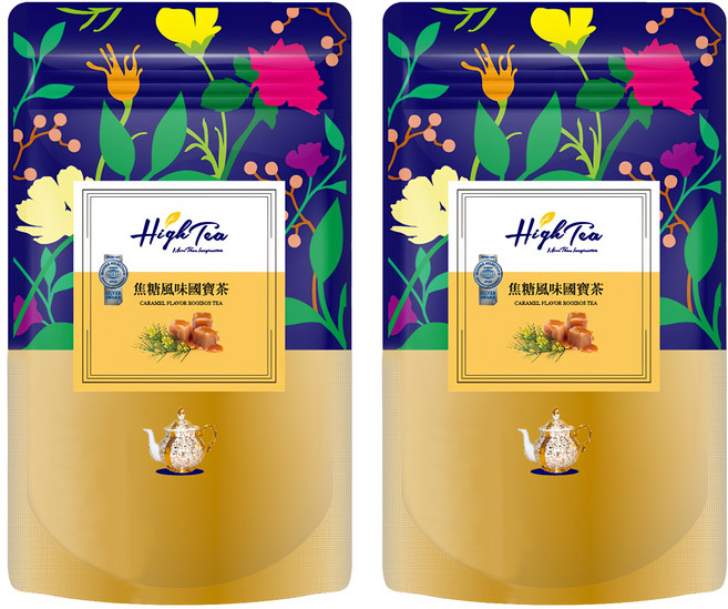High Tea 伂橙 焦糖風味國寶茶, 2.5g, 12包, 2袋
