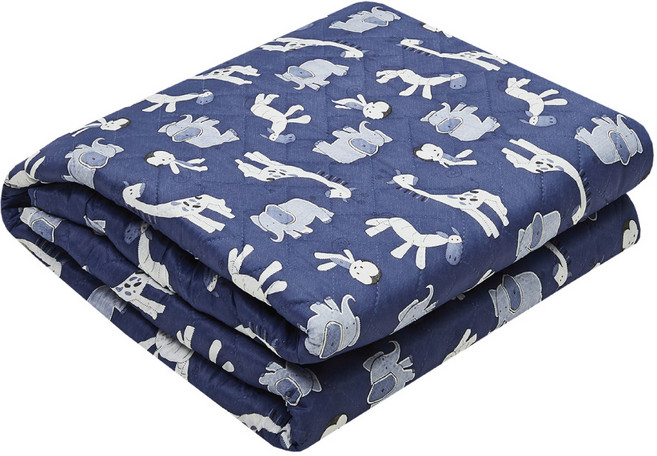 HanilMedical 아이방 전기요 키즈 리틀주 HL-203S(22), 네이비, M(100 x 180 cm)