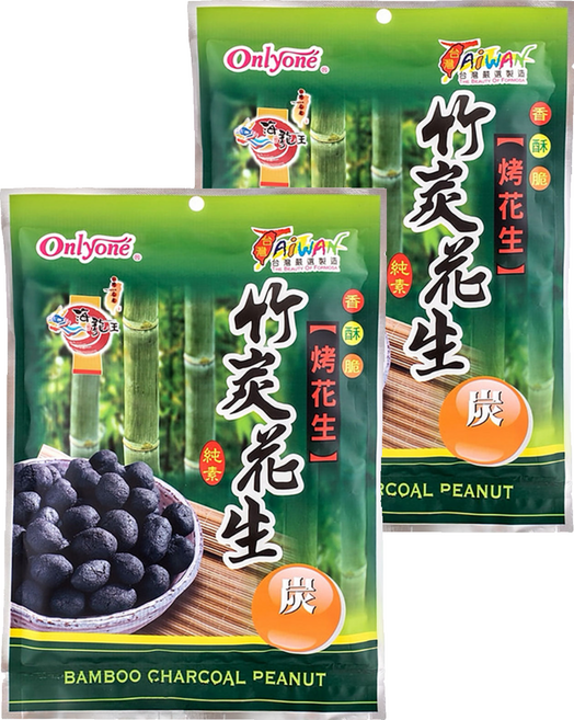 Onlyone 海龍王 竹炭花生, 150g, 2包