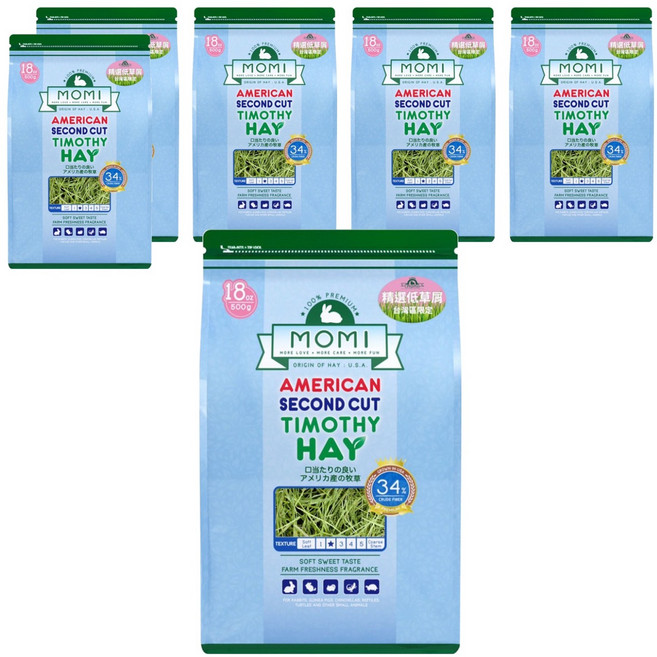 momi 摩米 特級第二割提摩西草, 6包, 500g