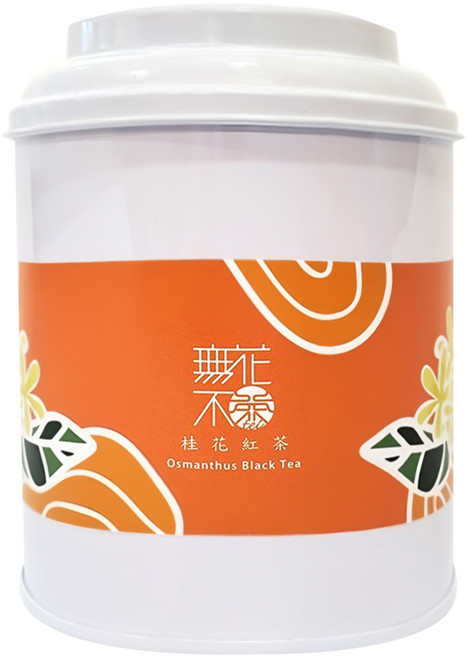 無藏茗茶 桂花紅茶 三角茶包 圓鐵罐, 3g, 10入, 1罐
