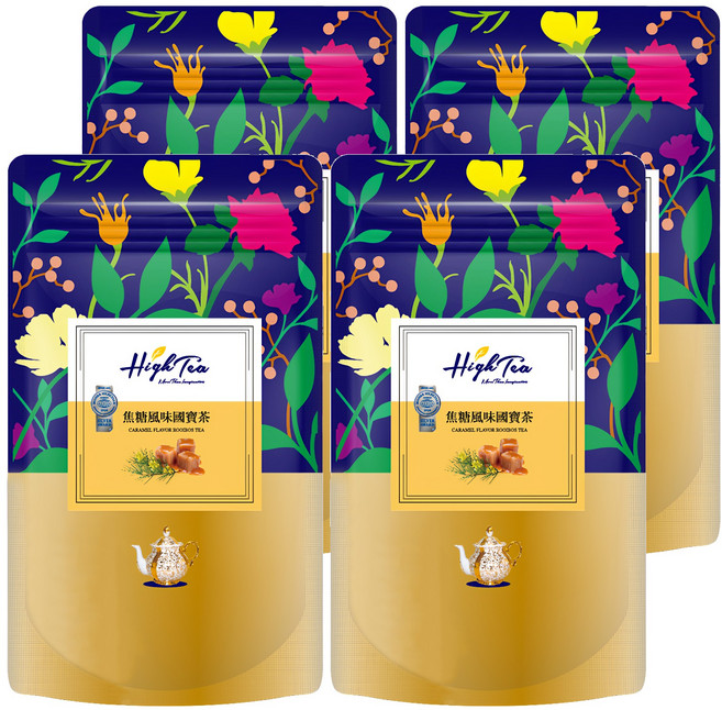 High Tea 伂橙 焦糖風味國寶茶, 2.5g, 12包, 4袋