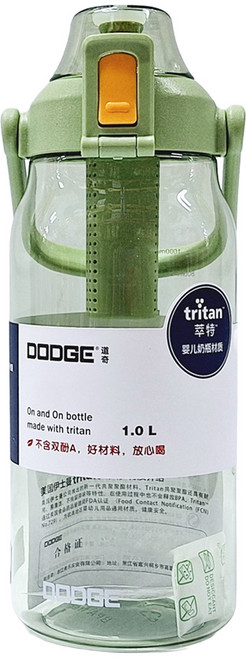 DODGE 道奇 水壺 24.5 x 9cm, 森系綠, 1L, 1個