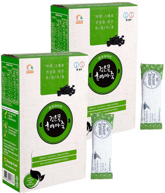 오양식품 콘푸라이트 검은콩 흑미 마죽, 21g, 30개입, 2개