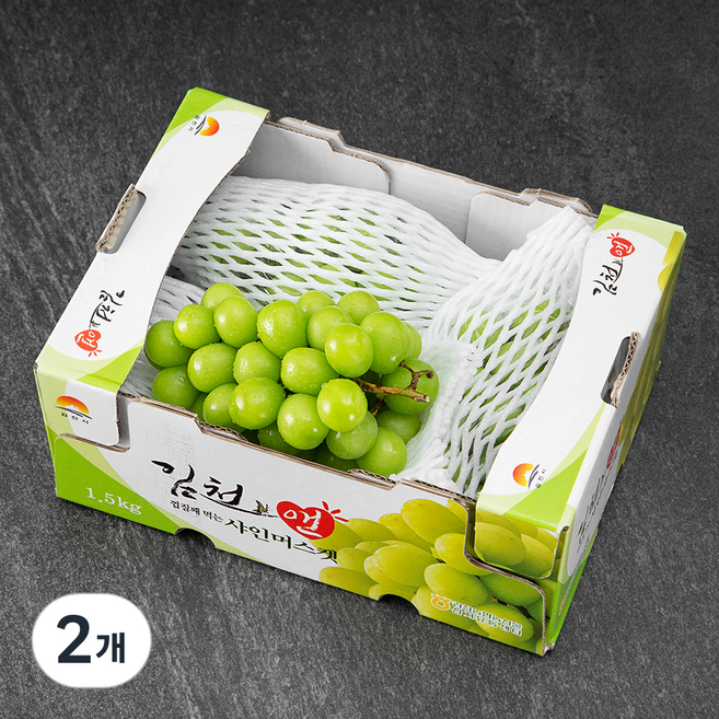 김천앤 샤인머스켓, 1.5kg(2~3입), 2개