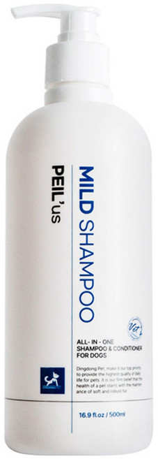 딩동펫 페일어스 저자극 마일드 애견샴푸 화이트머스크향, 500ml, 1개입, 1개