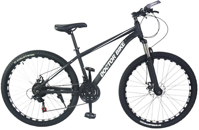 닥터바이크 F-27 ROCKET MTB 스틸 디스크 브레이크 16kg, 멧블랙, 170cm, 1개