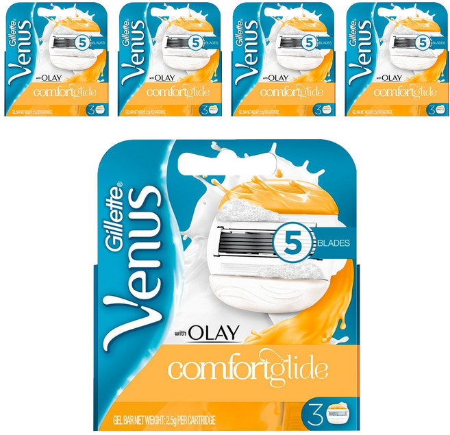 질레트 비너스 올레이 면도날, 3개입, 5개