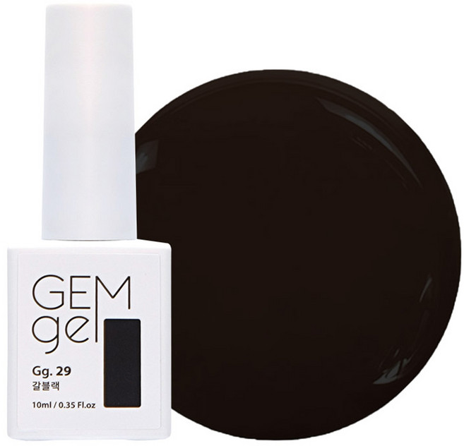 아이빛 네일아트 젬젤 컬러 젤네일, 29갈블랙, 10ml, 1개