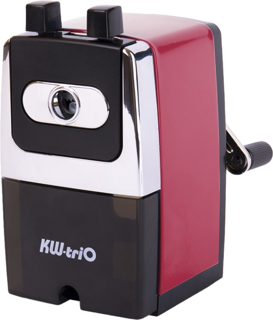 KW-triO 堡勝企業 鐵殼事務用削筆機, 紅色, 1個