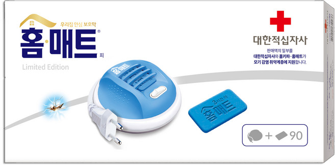 홈매트 코드롤러 훈증기 1입 + 리필 90입, 326g, 1세트