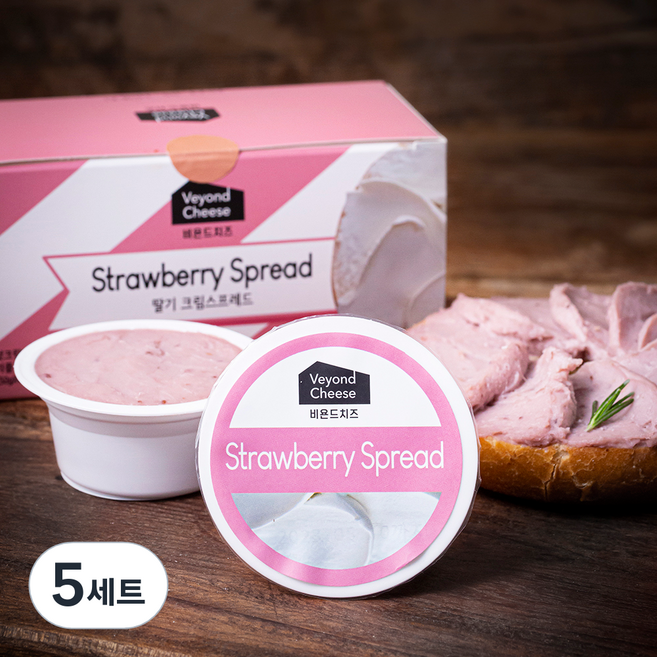 비욘드 딸기 크림스프레드, 5세트, 200g