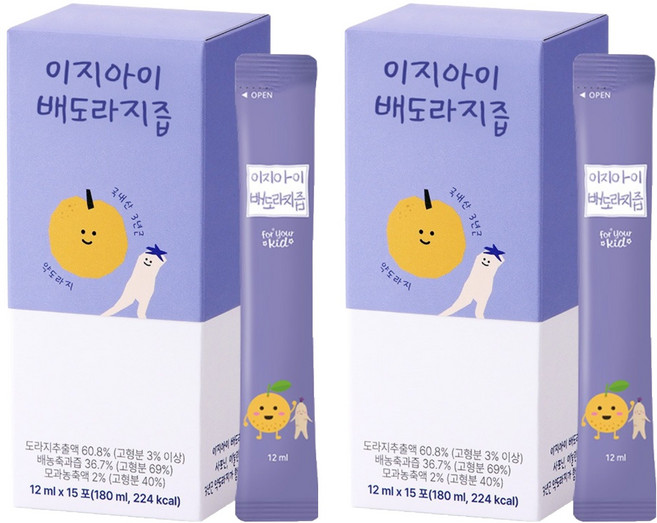 이지바이오메드 이지아이배도라지즙, 12ml, 30개