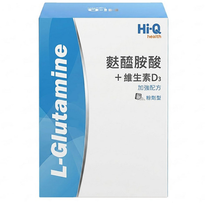 Hi-Q 中華海洋生技 麩醯胺酸 + 維生素D3, 30包, 10g, 1盒
