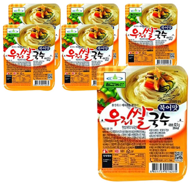 칠갑농산 우리쌀국수 북어맛, 82.5g, 6개